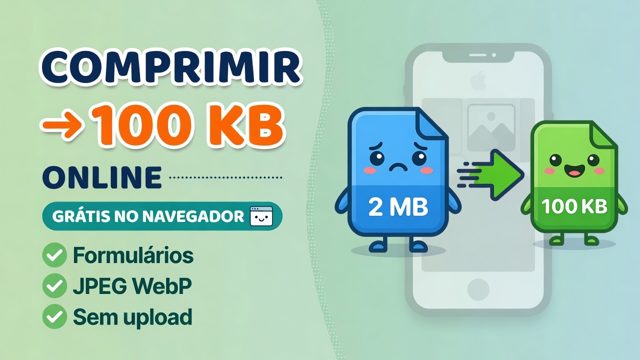 Comprimir Imagem para 100 KB Online Grátis