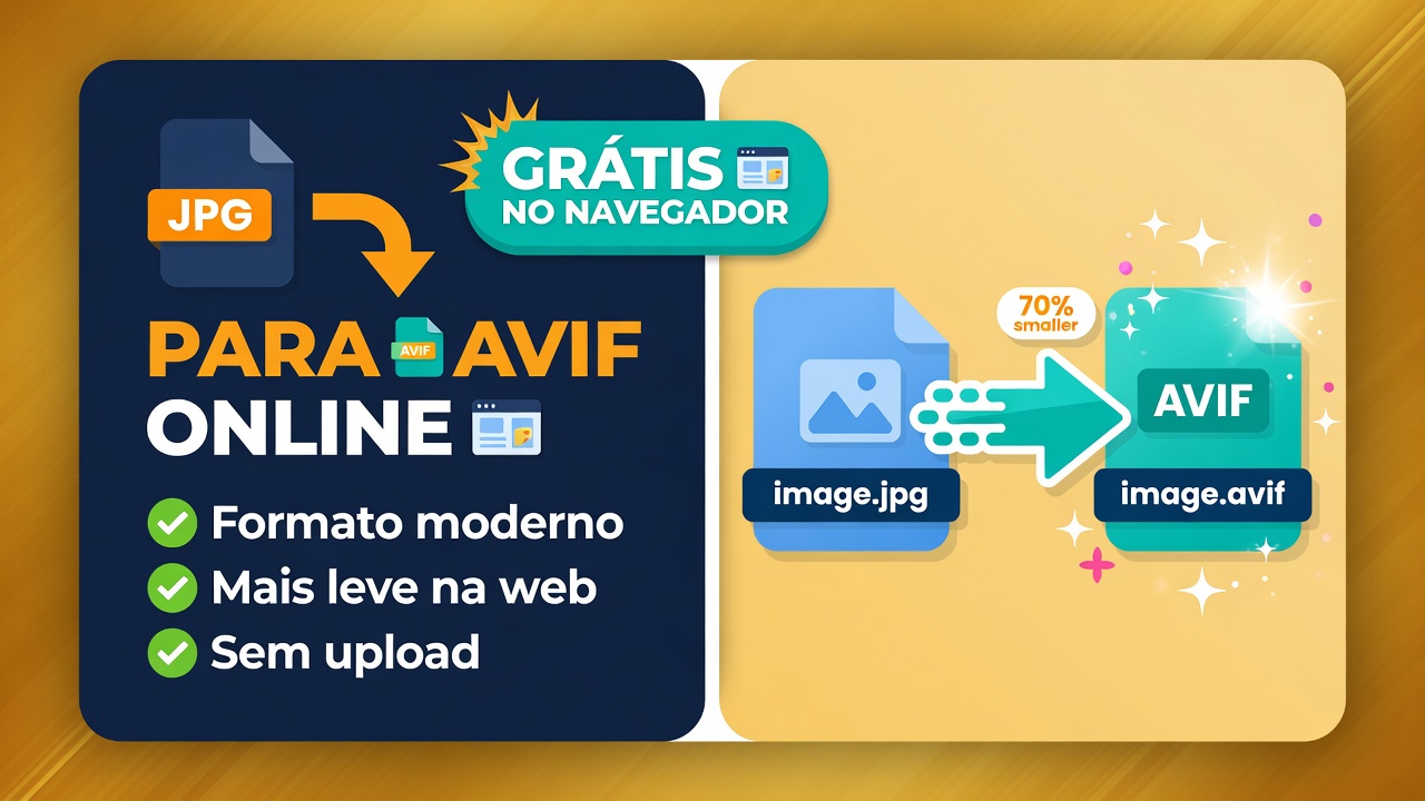 JPG para AVIF Online - Converter Foto para AVIF